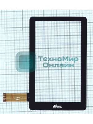 Сенсорное стекло (тачскрин) Ritmix 7, черное