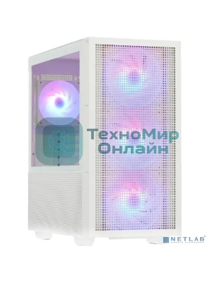 Компьютерный корпус Deepcool CH560 WH без БП, боковое окно (закаленное стекло)