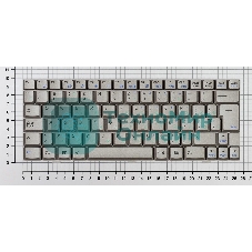 Клавиатура для ноутбука Asus U1 U1F U1E серебристая