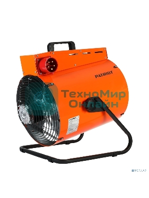 Тепловентилятор электрический Patriot PT-R 15, оранжевый/черный, 15 кВт, 150 м2, 380В, терморегулятор