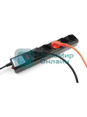 Сетевой фильтр Powercube SPG5-С2 1.9 м, 5 розеток, черный, коробка
