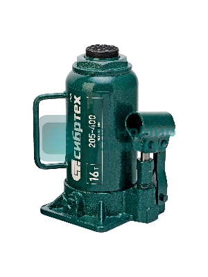 Домкрат гидравлический бутылочный Сибртех 16 т, 205-400 мм