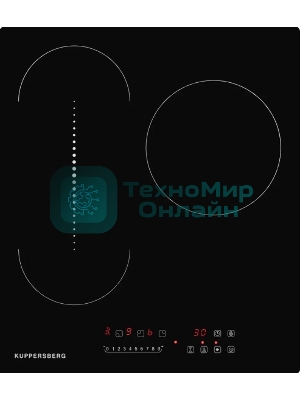 Встраиваемые электрические панели Kuppersberg ECO 411 45 см, стеклокерамика, Hi-Light, черный