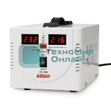 Стабилизатор напряжения Powerman AVS 500D белый (220В±8% 500ВА,5А,КПД 98%, циф. индикация вх./вых.)
