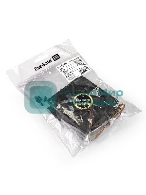 Вентилятор для корпуса ExeGate ExtraPower EP08025SM черный, 80 мм, 2500 об/мин, 25.5 дБ, 2 pin