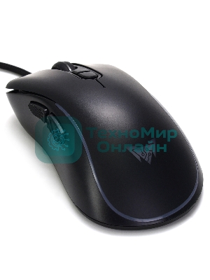 Мышь проводная Crown CMGM-902 черный, 7200 dpi, USB, кнопки - 7