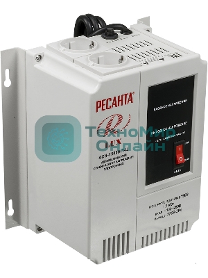 Стабилизаторы напряжения Ресанта АСН-1 500 Н/1-Ц 63/6/20 Стабилизатор Lux 220В±8%, Габариты 206х133х230, Вес 4,5кг