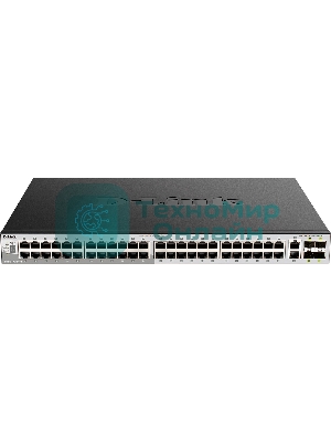 Коммутатор DGS-3130-54S Managed L3 Stackable Switch 48x1000Base-X SFP, 2x10Gbase-T, 4x10Gbase-X SFP+, CLI, 1000Base-T Management, RJ45 Console, USB, RPS, Dying Gasp