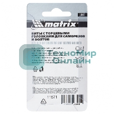 Набор бит Matrix биты с торцевыми головками 10 мм - 45 мм 2 шт