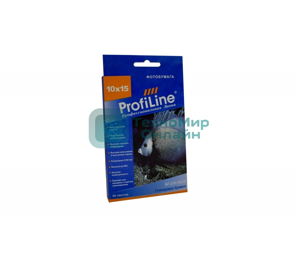 БГ-210-10x15-50 Фотобумага глянцевая 210 г/м2, 10x15, 50 л, 2880 dpi