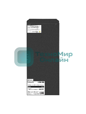 Источник бесперебойного питания On-line ExeGate PowerExpert TL-575-6kVA.192V.LCD.AVR.T.USB.RS232.SNMP 6000VA/6000W, On-Line, PF=1, LCD, клеммы, RS232, USB, SNMP-slot, встроенные батареи 12V 7.2Ah - 16шт, возможность подключения до 4 внешних батарейных блоков 192В, Tower, металлический корпус на колесиках, черный