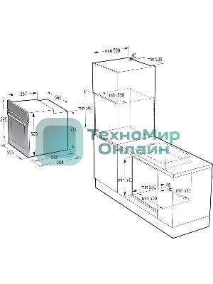 Духовой шкаф электрический Gorenje BO6725E02NBG черный