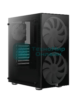 Компьютерный корпус Aerocool/Formula Python (3xUSB, 2xAudio, 0.5 мм,2x200 мм FAN, прозрачная стенка-закаленное стекло, ATX, без БП)