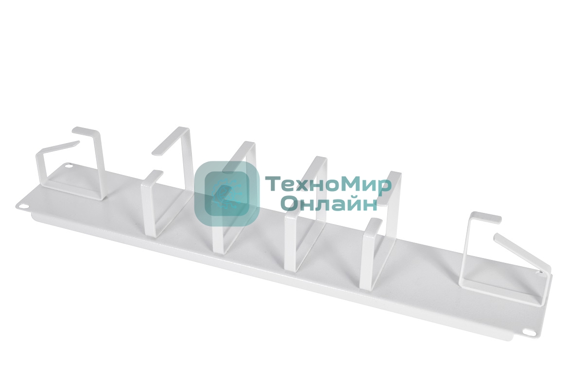 Кабельный органайзер Горизонтальный ЦМО ГКО-2-6 односторонний кольца 2U шир.:19
