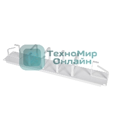 Кабельный органайзер Горизонтальный ЦМО ГКО-2-6 односторонний кольца 2U шир.:19