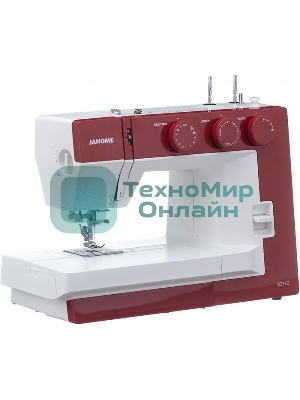 Швейная машина Janome 1522RD 25 операции, петля автомат, верт. челнок, нитевдеватель, мягкий, подарочный набор (шпульки, ножницы, сантиметровая лента, игольница)