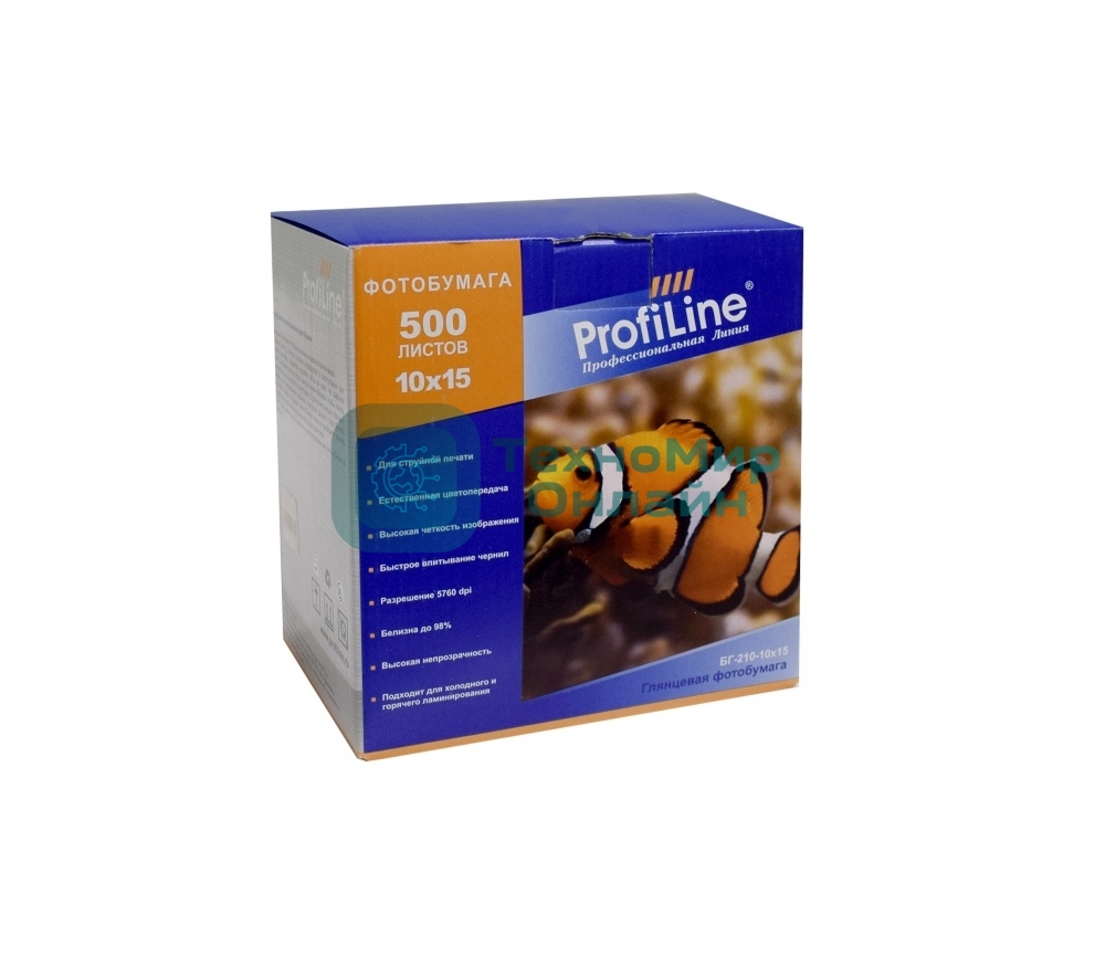 БГ-210-10x15-500 Фотобумага глянцевая 210 г/м2, 10x15, 500 л, 2880 dpi