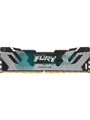 Оперативная память Kingston Fury Renegade, DDR5, 64Gb (2x32Gb), 6400MHz, CL32, DIMM, радиатор, серебристый/черный