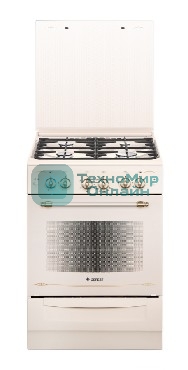 Плита газовая Gefest ПГ 6100-02 0182 бежевый, конфорок 4 шт, духовка 52 л, 60 см x 85 см x 60 см