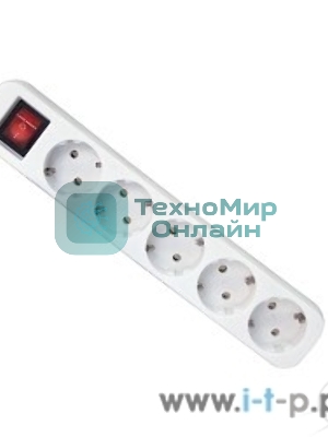 Удлинитель Defender S530 белый 3.0 м, 5 розеток 