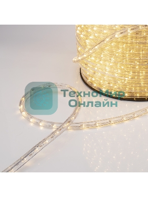 Дюралайт Neon-night LED, постоянное свечение (2W) - теплый белый, 36 LED/м, бухта 100м