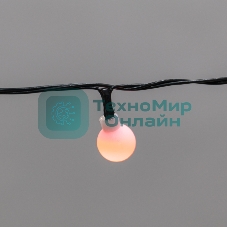 Гирлянда светодиодная Neon-night Шарики 5м, 20 LED, IP20, зеленый провод, свечение мульти (RG/RB), мигание, 230В