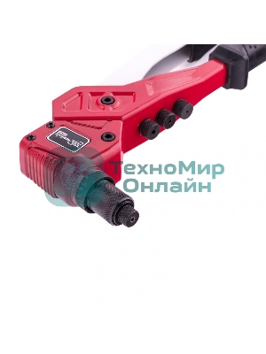 Заклепочник литой Matrix, поворотный, 290 мм, 0-360 заклепки 2,4-3,2-4,0-4,8 мм, PRO