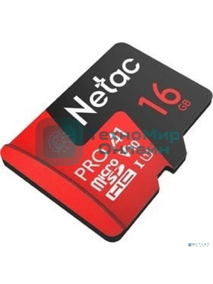 Флеш карта NeTac MicroSD card P500 Extreme Pro 16Gb, retail version w/SD adapter