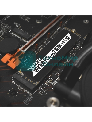 Накопитель SSD Patriot Viper VP4300, 2Tb, PCIe 4.0 x4, M.2 2280, NVMe, R/W 7400/6800, с радиатором