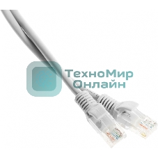 Патч-корд Premier PP12-20M 1000Гбит/с UTP 4 пары cat.5E CCA molded 20м серый RJ-45 (m)-RJ-45 (m)