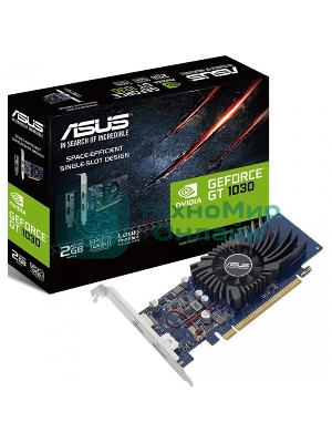 Видеокарта AsusGT1030-2G-BRK nVidia GeForce GT 1030 2048Mb 64bit GDDR5 1228/6008/HDMIx1/DPx1/HDCP PCI-Elow profile Ret