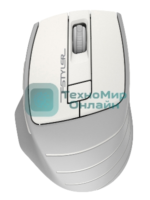 Мышь беспроводная A4Tech Fstyler FG30S белый/серый, 2000 dpi, радиоканал, USB, кнопки - 6