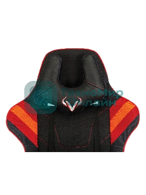Кресло игровое Бюрократ VIKING 4 AERO RED две подушки черный/красный искусст.кожа/ткань