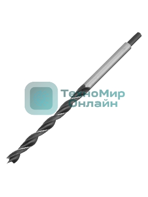 Набор сверл по дереву Sparta 6-8-10-12-13-14 мм, L 300 мм, 6 шт., цилиндрический хвостовик