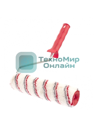 Валик в сборе Matrix нейлон, 250 мм, ворс 12 мм, D 48 мм, D ручки 8 мм