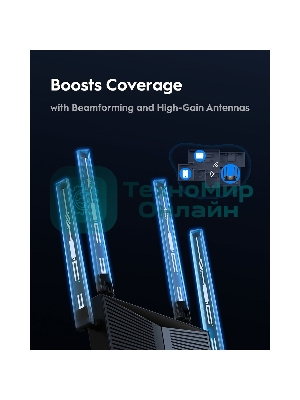 Маршрутизатор Cudy BE3600 Gigabit Dual Band Wi-Fi 7 Mesh Router, Chipset Broadcom, 802.11be/ax/ac/a/b/g/n, 2882Mbps at 5GHz + 688Mbps at 2.4GHz, 5 x 10/100/1000Mbps Ports, 4 x 5dBi fixed antennas, WiFi router/AP/Repeater/WISP Mode, PPTP/L2TP/OpenVPN/WireGuard, MLO, MU-MIMO, Guest network, WPS, DDNS, IPv6, IPTV, WOL, WPA3, TR069/TR098/TR111/TR181, Cudy APP