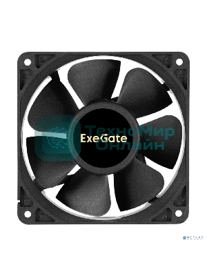 Вентилятор для корпуса ExeGate EX12038S3P-24 черный, 120 мм, 3000 об/мин, 46.1 дБ, 3 pin