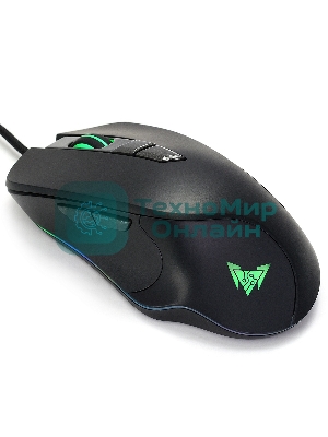 Мышь проводная Crown CMGM-903 черный, 7000 dpi, USB, кнопки - 7