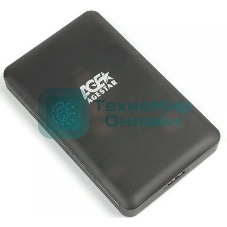 Внешний корпус для HDD/SSD AgeStar 3UBCP3 SATA пластик черный 2.5