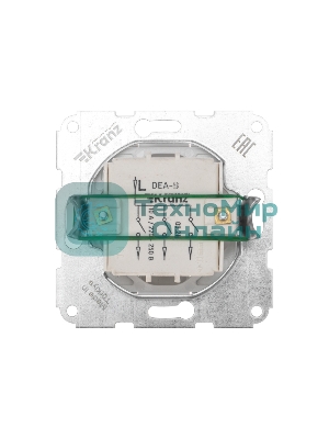 Выключатель Kranz DEA 3кл с/у 10А мех. белый