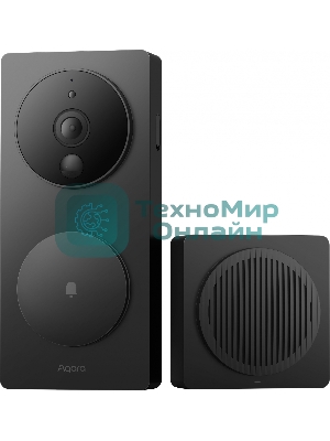 Видеодомофон Aqara Smart Video Doorbell G4, в составе комплекта модели SVD-KIT1 с повторителем Chime Repeater модели SVD-C04