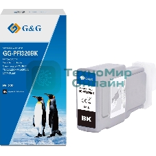 Картридж струйный G&G GG-PFI320BK (PFI-320BK) черный (300 мл) для Canon imagePROGRAF TM-200/200MFP/205/300/300MFP/305