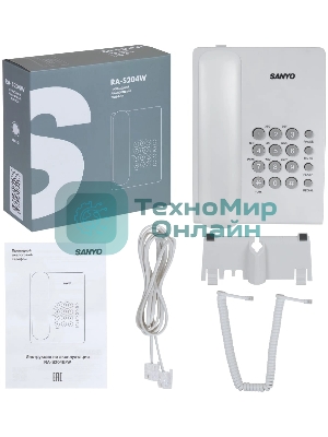 Телефон проводной SANYO RA-S204W белый