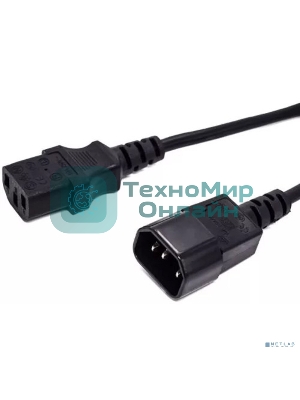 Кабель питания Filum FL-PC16-C13-C14-3M С13- C14, 3х1 мм?, 220В, 10A, черный, 3 м.[FL-PC16-C13-C14-3M]