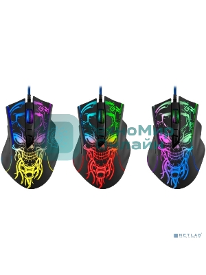 Мышь проводная Defender Bulletstorm GM-928 черный, 7200 dpi, USB, кнопки - 7