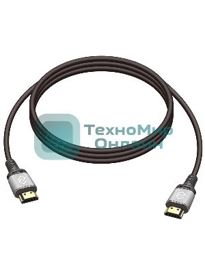 Кабель аудио-видео Digma HDMI (m)/HDMI (m) 2м. позолоч.конт. черный (D-HDMI-V2.0-2M)