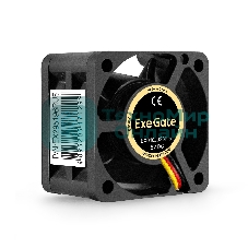 Вентилятор для корпуса ExeGate EX04020S2P-5 черный, 40 мм, 5000 об/мин, 22 дБ, 3 pin
