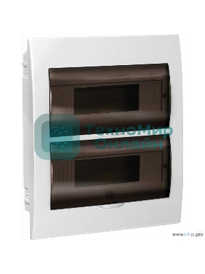 Бокс ЩРВ-П-24модуля встраиваемый пластик IP41 MKP12-V-24-40-10 IEK