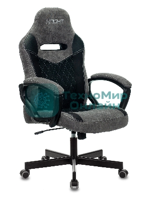 Кресло Бюрократ VIKING 6 KNIGHT B FABRIC черный, ткань, 120 кг, механизм качания