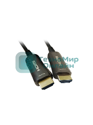 Кабель аудио-видео Digma HDMI 2.0 AOC HDMI (m)/HDMI (m) 20м. позолоченные контакты черный